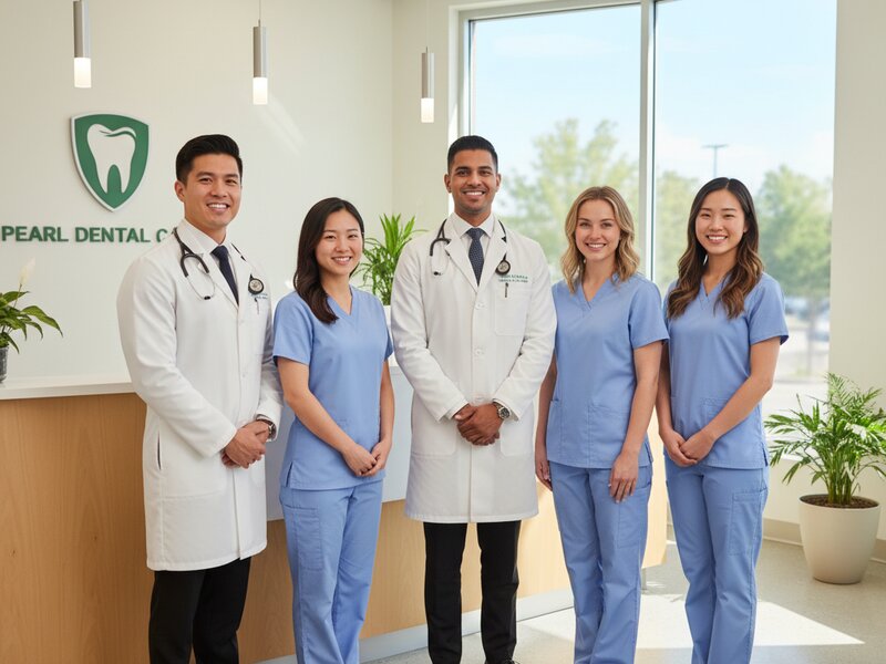 Friendly dental team